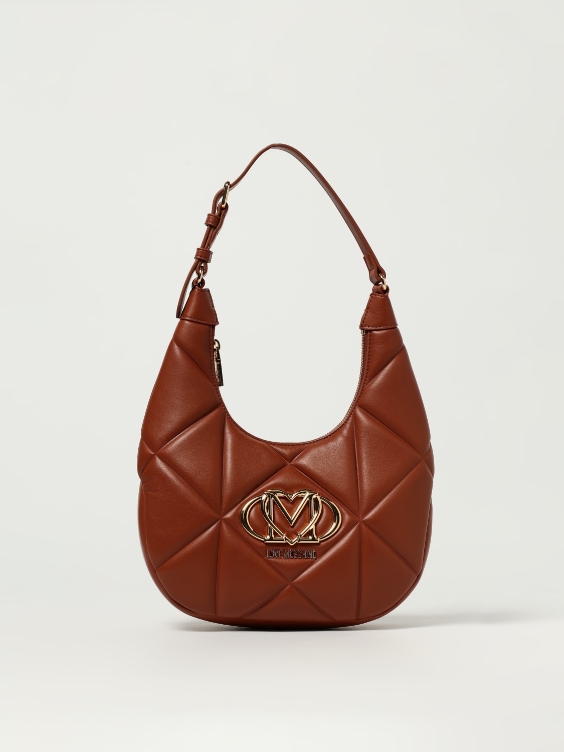 LOVE MOSCHINO SHOULDER BAG: Shoulder bag woman Love Moschino, Brown - Img 1