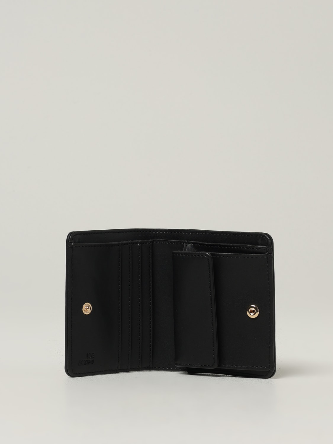 LOVE MOSCHINO 钱包: 钱包 女士 Love Moschino, 黑色 - Img 2