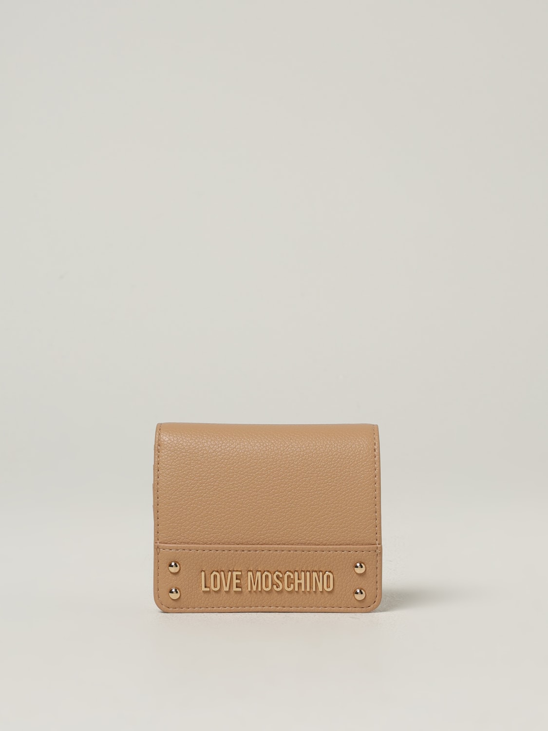 LOVE MOSCHINO WALLET: Wallet woman Love Moschino, Beige - Img 1