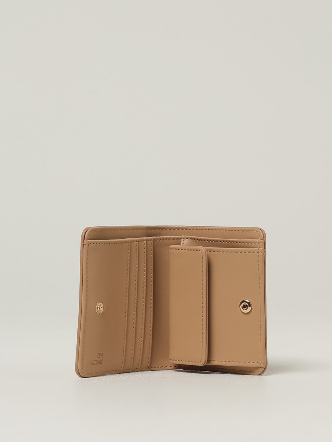 LOVE MOSCHINO WALLET: Wallet woman Love Moschino, Beige - Img 2