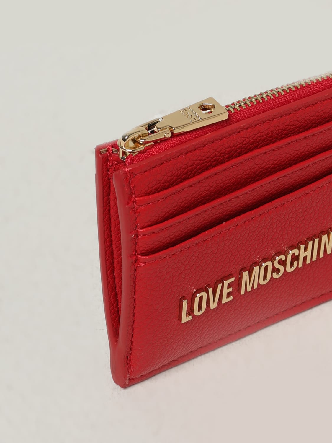LOVE MOSCHINO WALLET: Wallet woman Love Moschino, Red - Img 3
