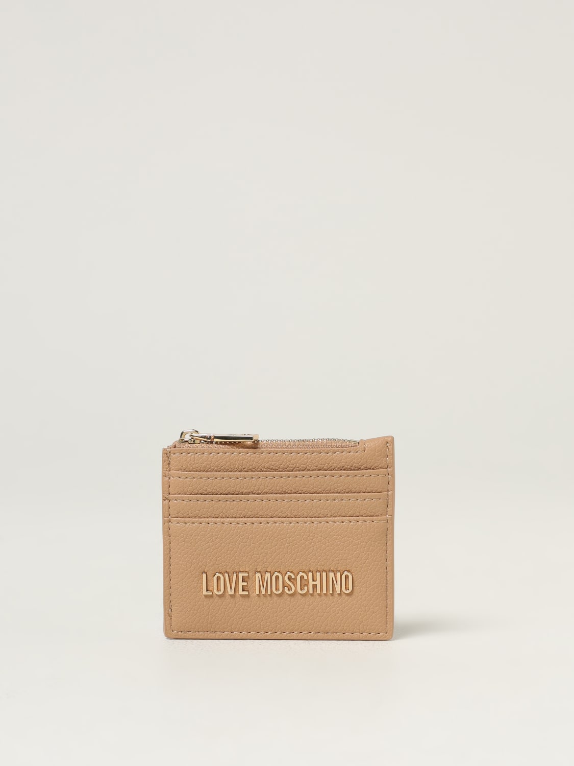 LOVE MOSCHINO CARTERA: Cartera mujer Love Moschino, Beige - Img 1