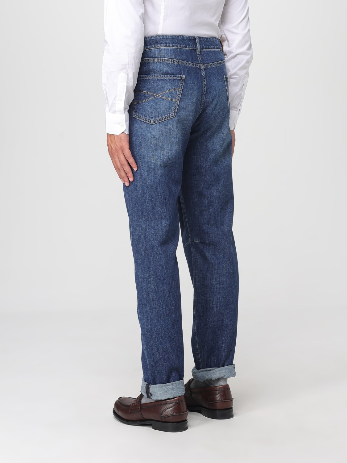 BRUNELLO CUCINELLI JEANS: Pants men Brunello Cucinelli, Denim - Img 2