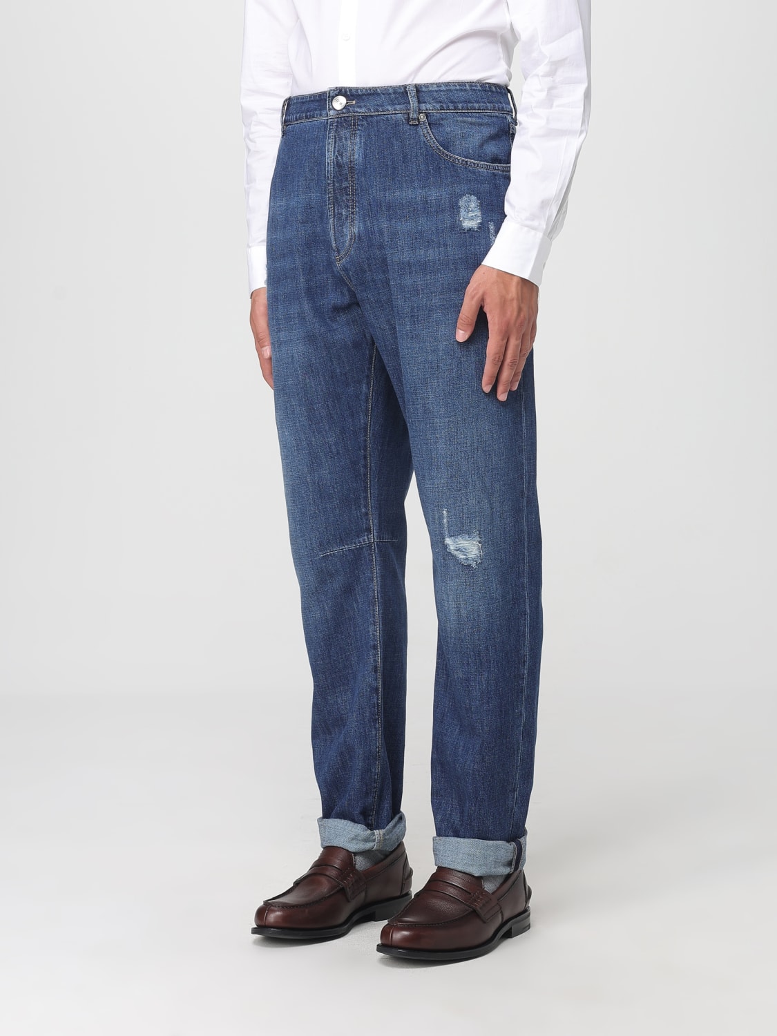 BRUNELLO CUCINELLI JEANS: Pants men Brunello Cucinelli, Denim - Img 3