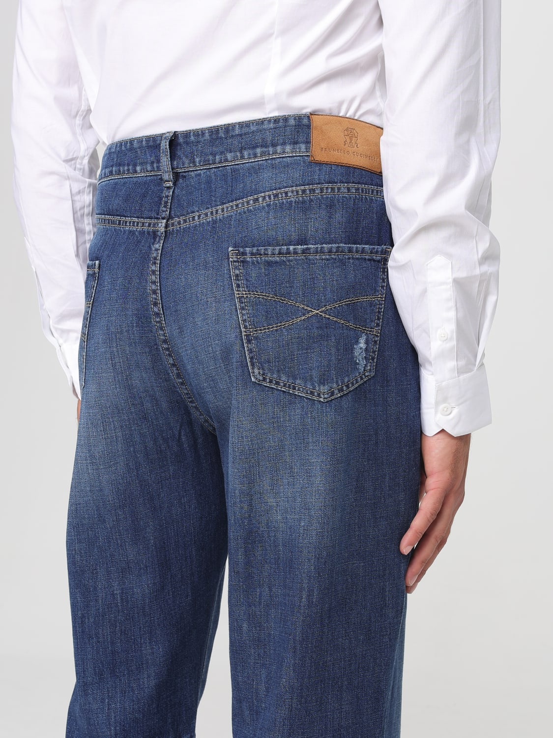 BRUNELLO CUCINELLI JEANS: Pants men Brunello Cucinelli, Denim - Img 4