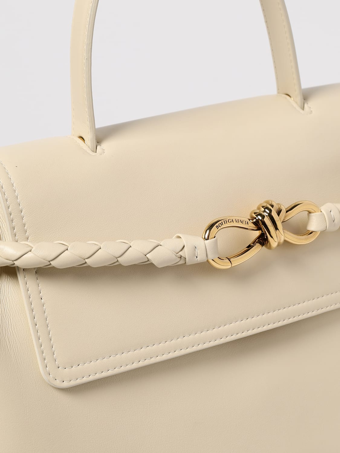 BOTTEGA VENETA HANDBAG: Shoulder bag woman Bottega Veneta, White - Img 4