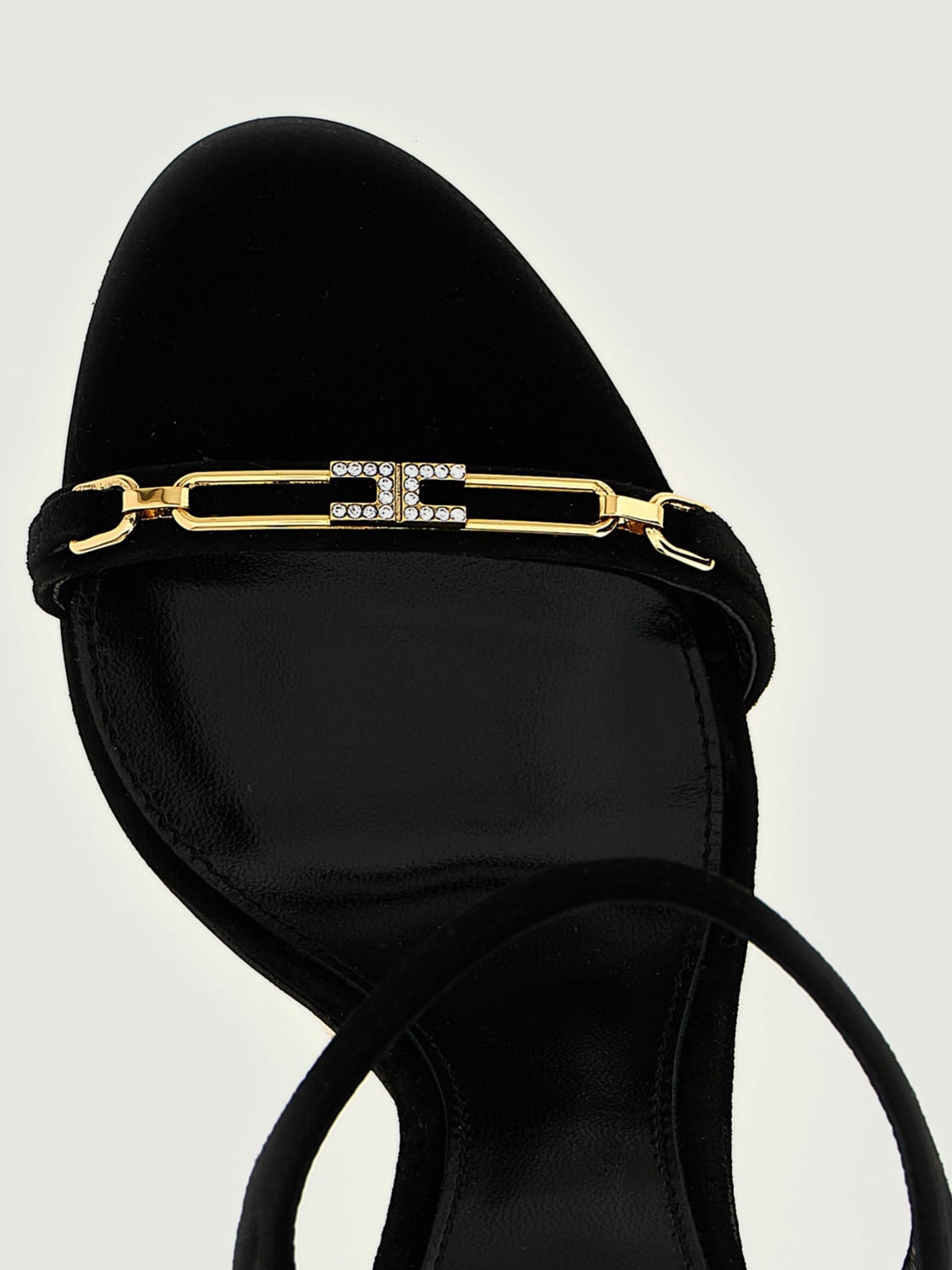 ELISABETTA FRANCHI HEELED SANDAL: Flat sandals woman Elisabetta Franchi, Black - Img 4