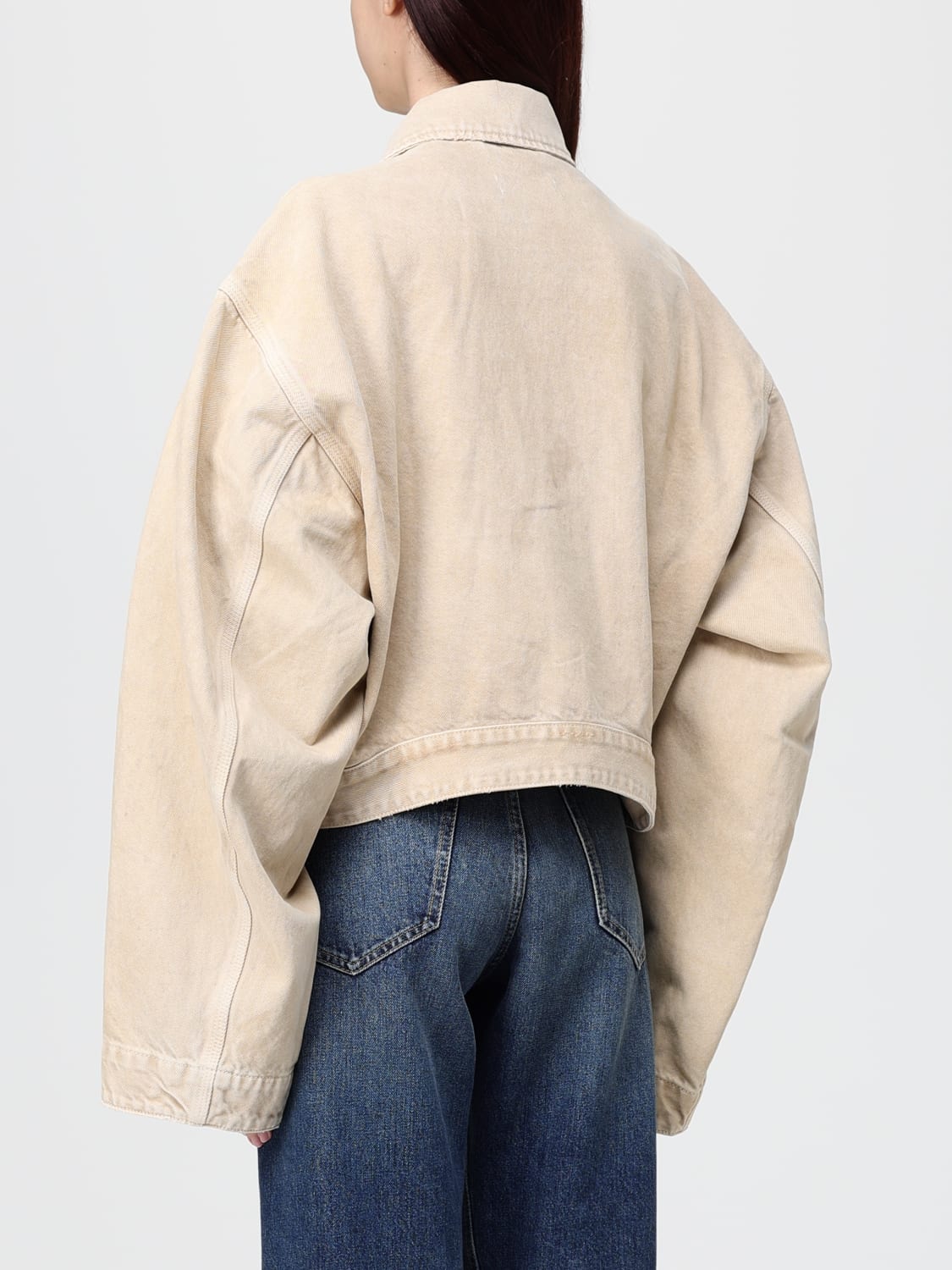 BALENCIAGA JACKET: Jacket woman Balenciaga, Beige - Img 3