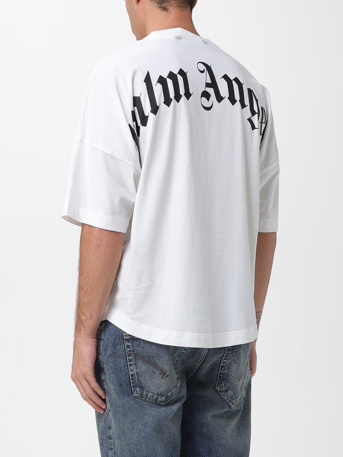 PALM ANGELS 티셔츠: 티셔츠 남성 Palm Angels, 화이트 - Img 2