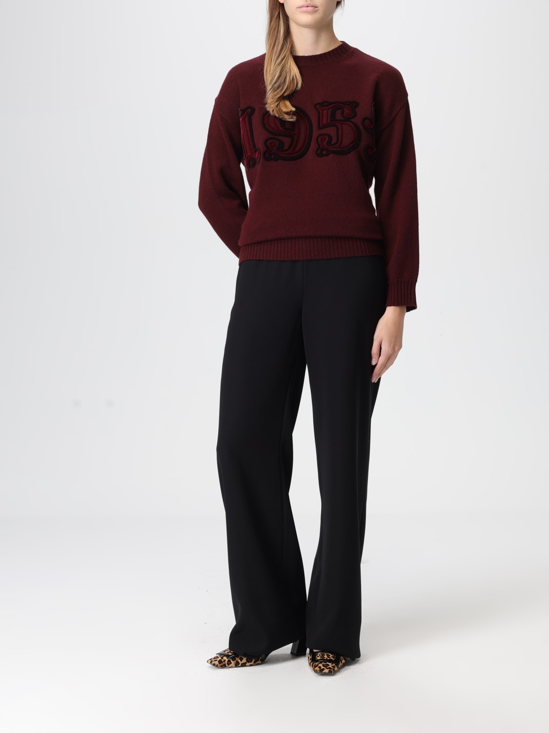 MAX MARA PULL: Pull femme Max Mara, Cerise - Img 2