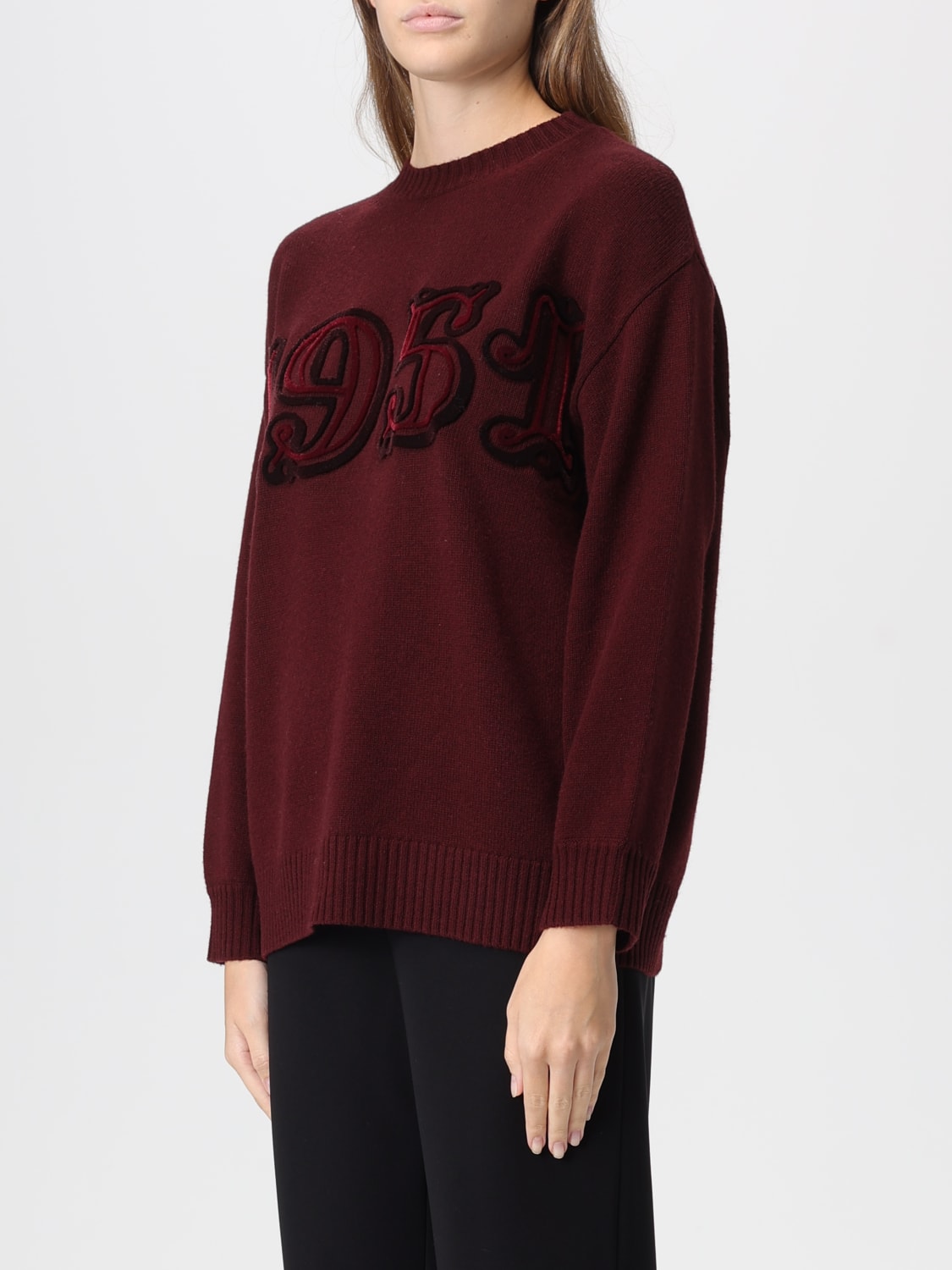 MAX MARA PULL: Pull femme Max Mara, Cerise - Img 4