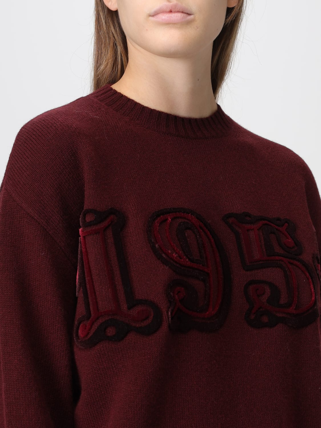 MAX MARA PULL: Pull femme Max Mara, Cerise - Img 5