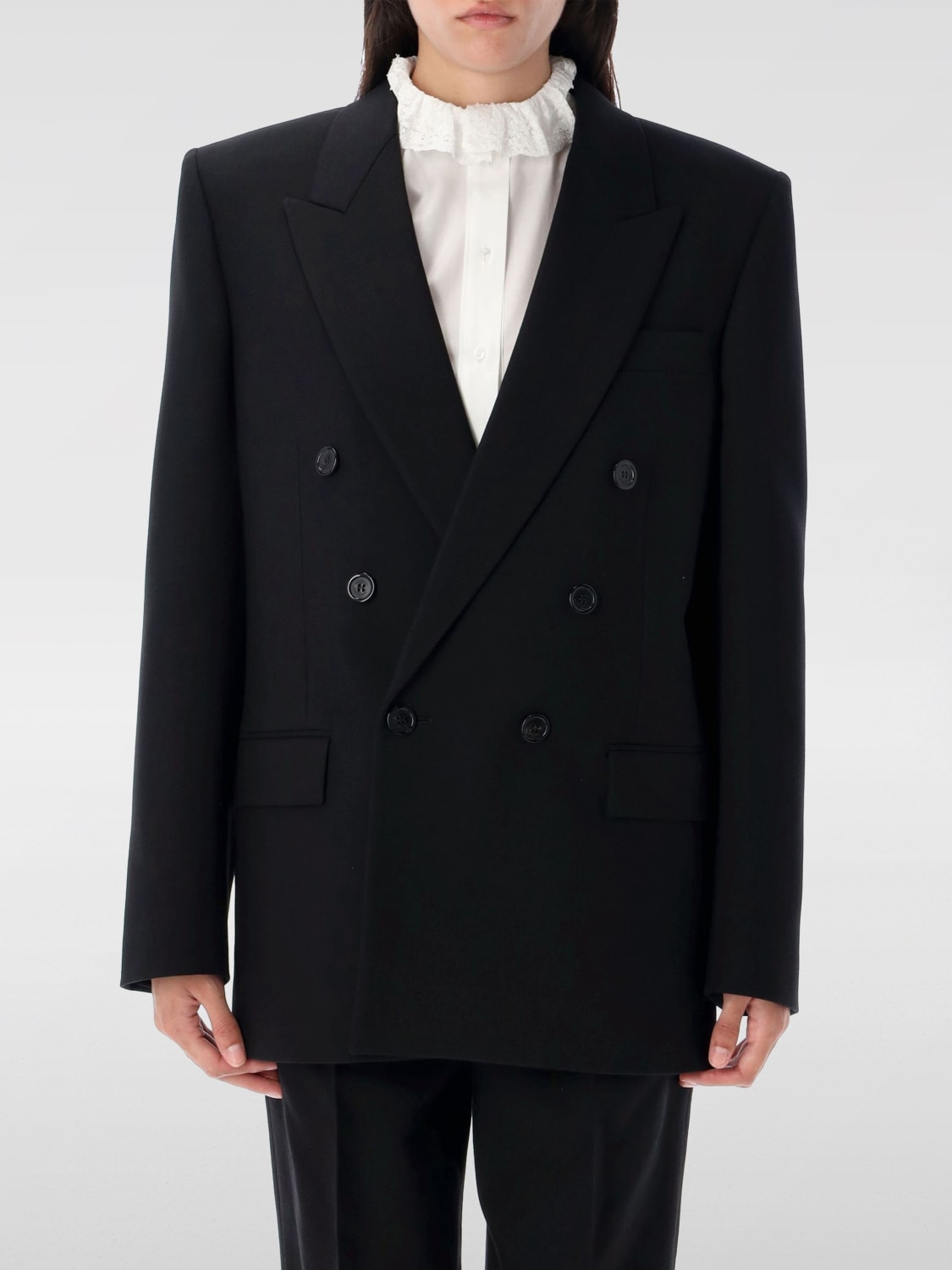 SAINT LAURENT CHAQUETA: Vestido mujer Saint Laurent, Negro - Img 1