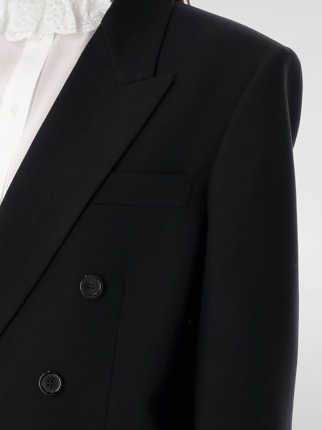 SAINT LAURENT CHAQUETA: Vestido mujer Saint Laurent, Negro - Img 3