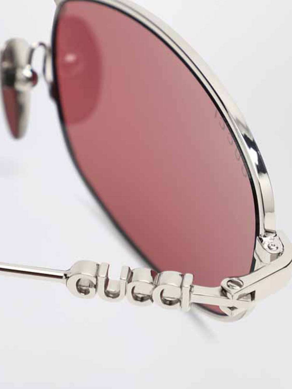 GUCCI SUNGLASSES: Sunglasses woman Gucci, Silver - Img 3