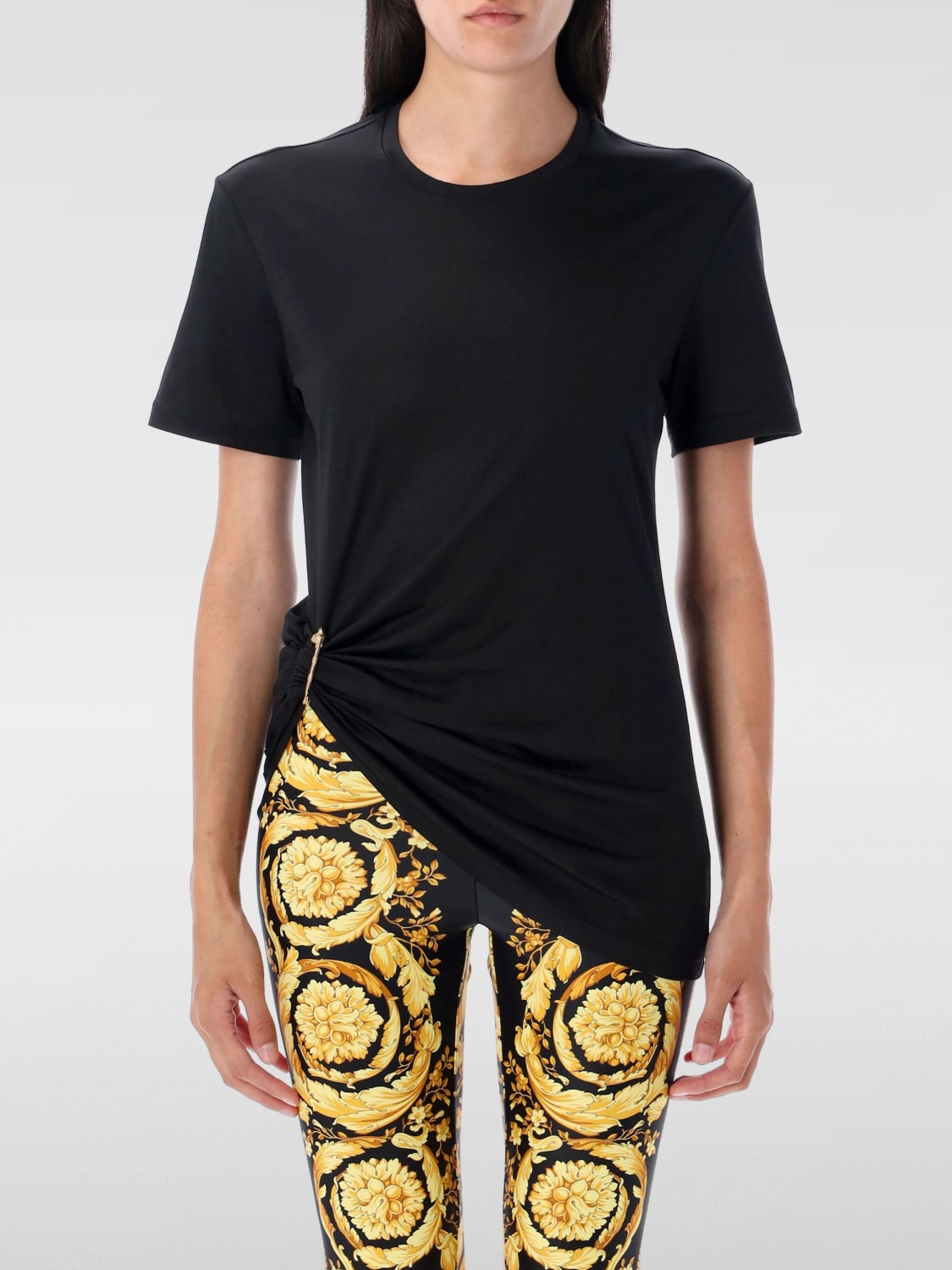 VERSACE T-SHIRT: T-shirt woman Versace, Black - Img 1