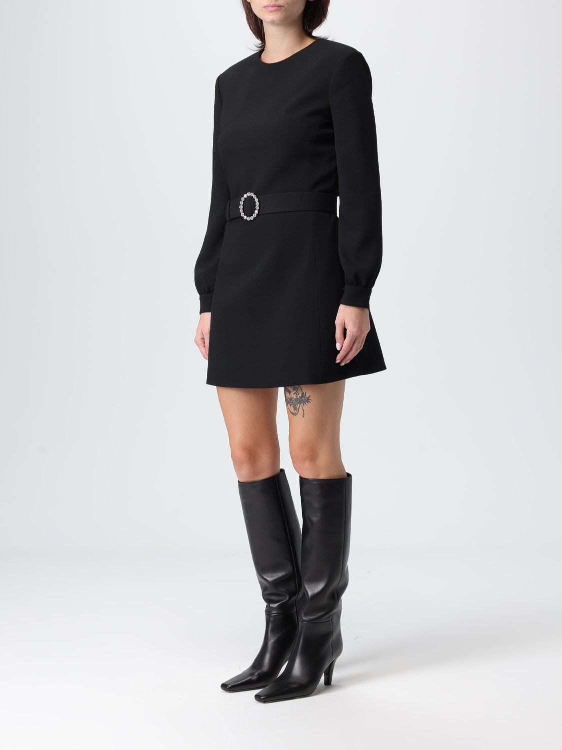 SAINT LAURENT DRESS: Dress woman Saint Laurent, Black - Img 4