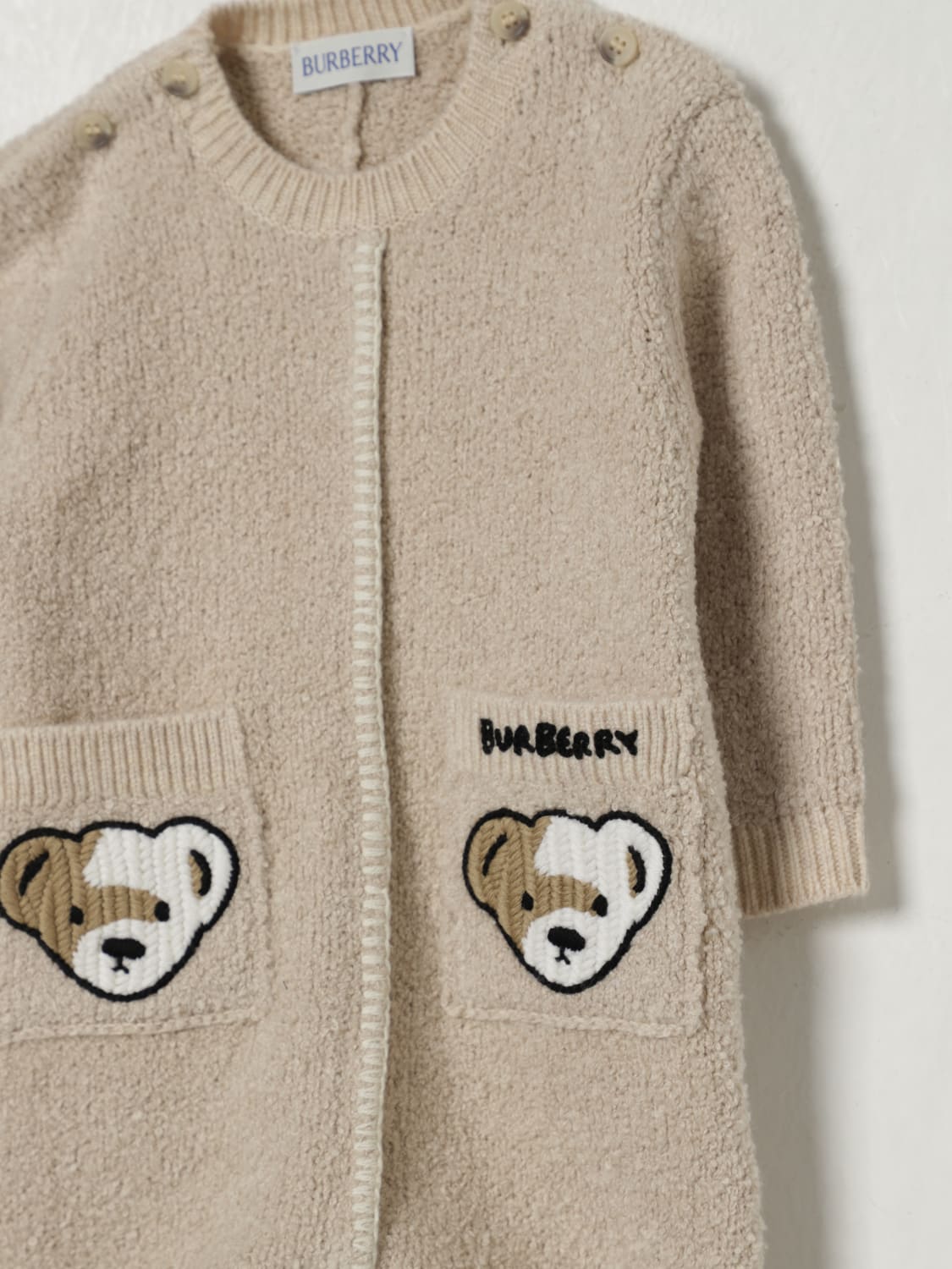 BURBERRY TRACKSUIT: Romper kids Burberry, Beige - Img 3