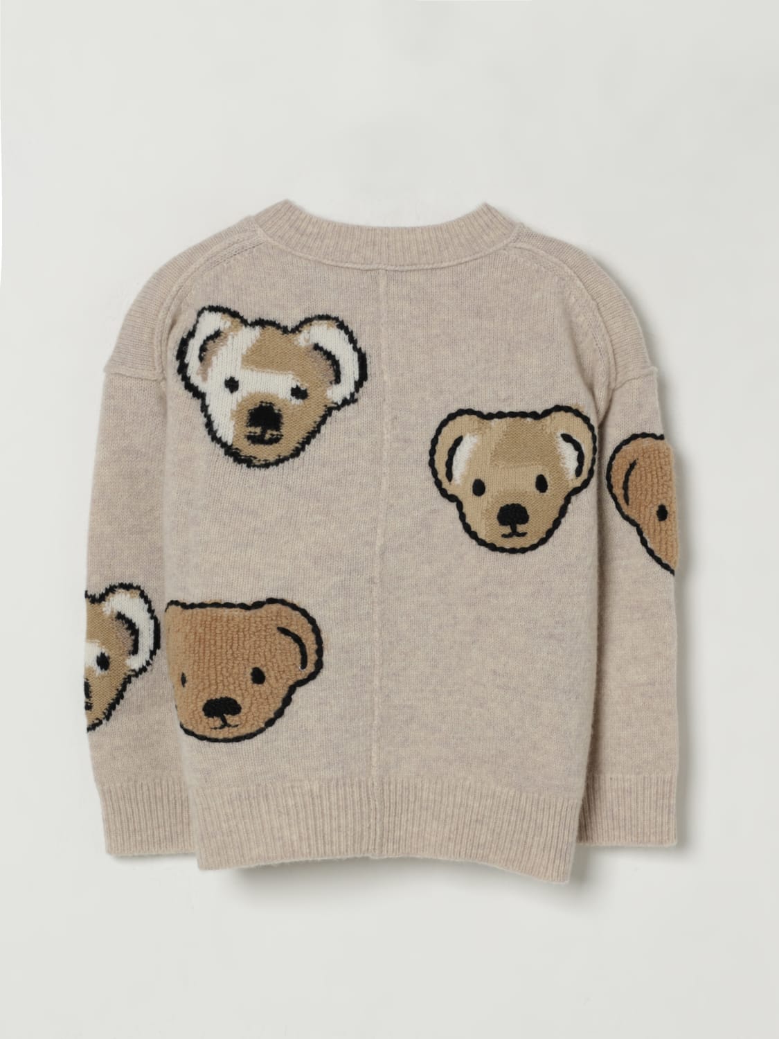 BURBERRY SWEATER: Sweater kids Burberry, Beige - Img 2