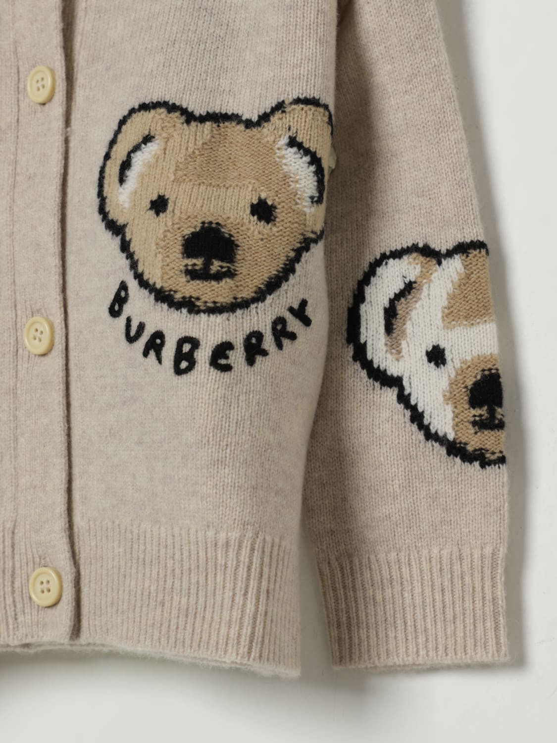 BURBERRY SWEATER: Sweater kids Burberry, Beige - Img 3