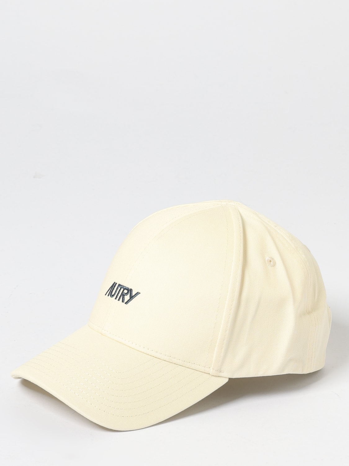 AUTRY CAPPELLO: Cappello Autry in cotone con logo ricamato , Bianco - Img 1