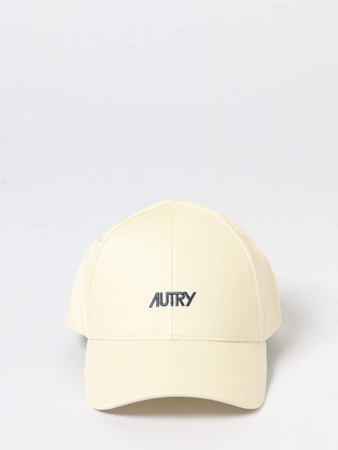 AUTRY CAPPELLO: Cappello Autry in cotone con logo ricamato , Bianco - Img 2