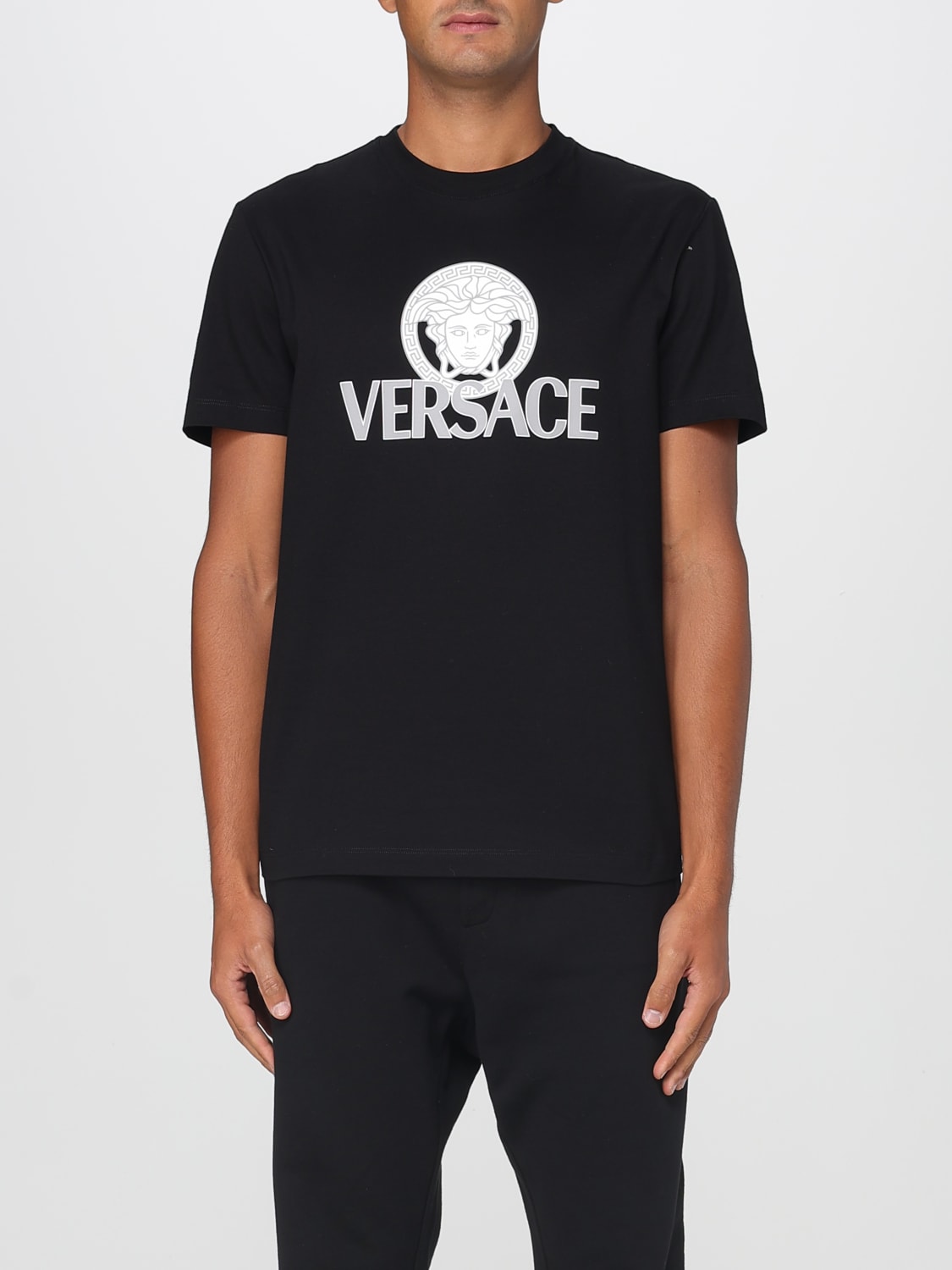 VERSACE T-SHIRT: T-shirt men Versace, Black - Img 1