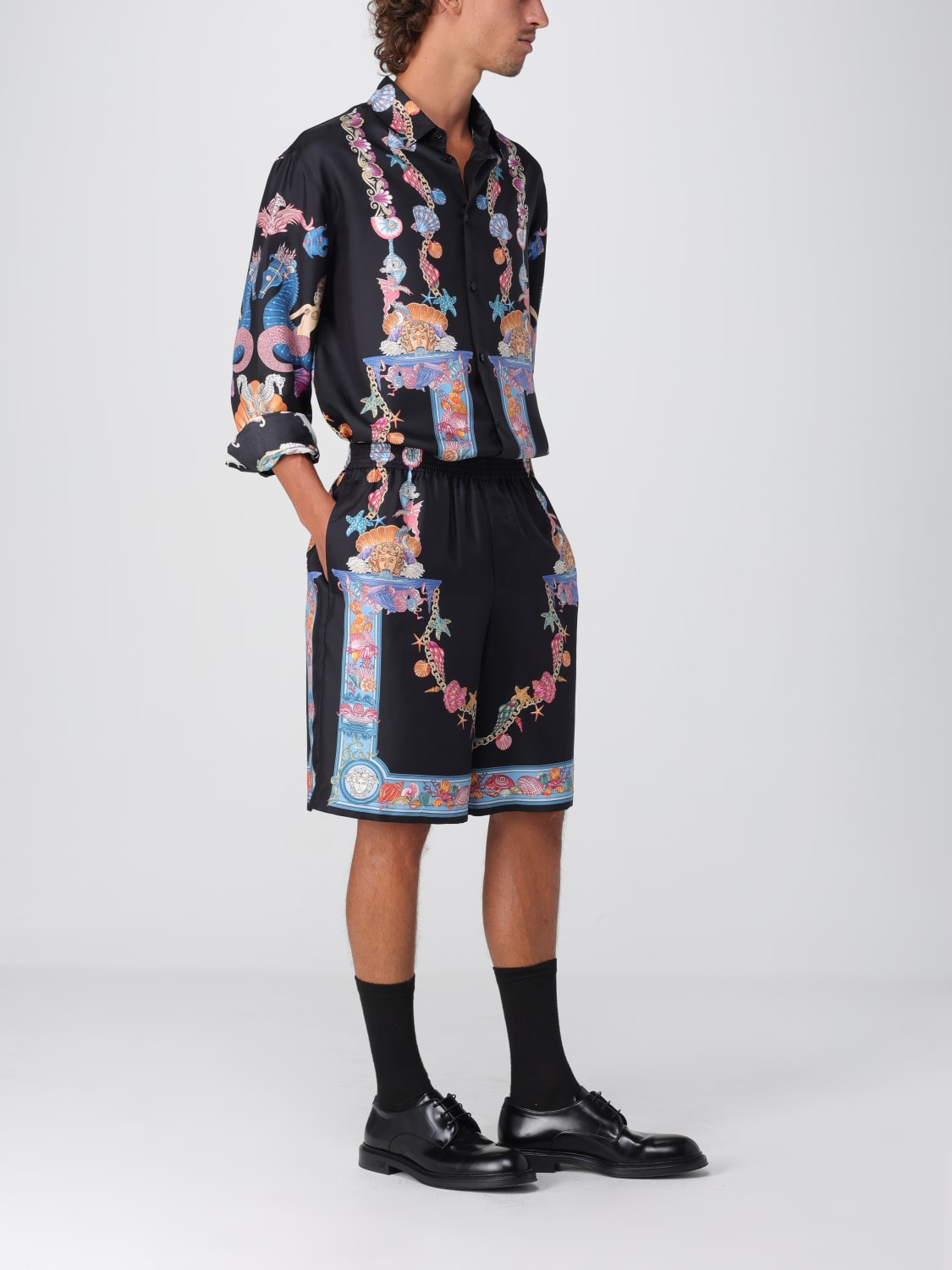 VERSACE SHORTS: Short men Versace, Multicolor - Img 2