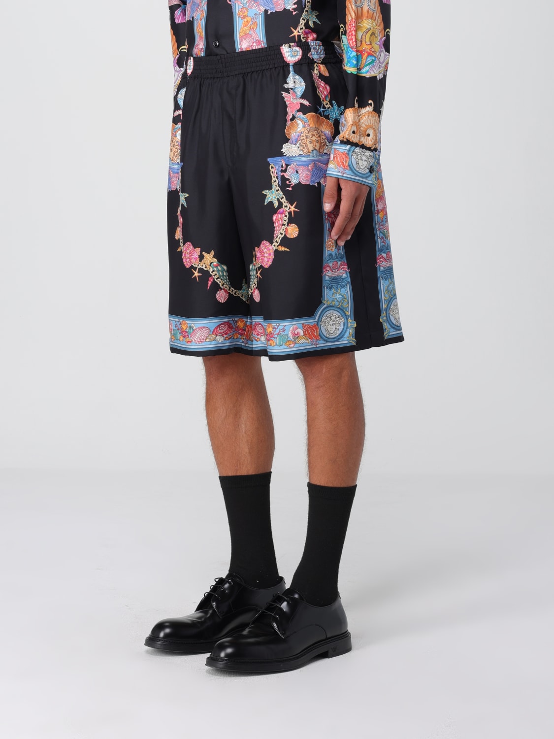VERSACE SHORTS: Short men Versace, Multicolor - Img 4