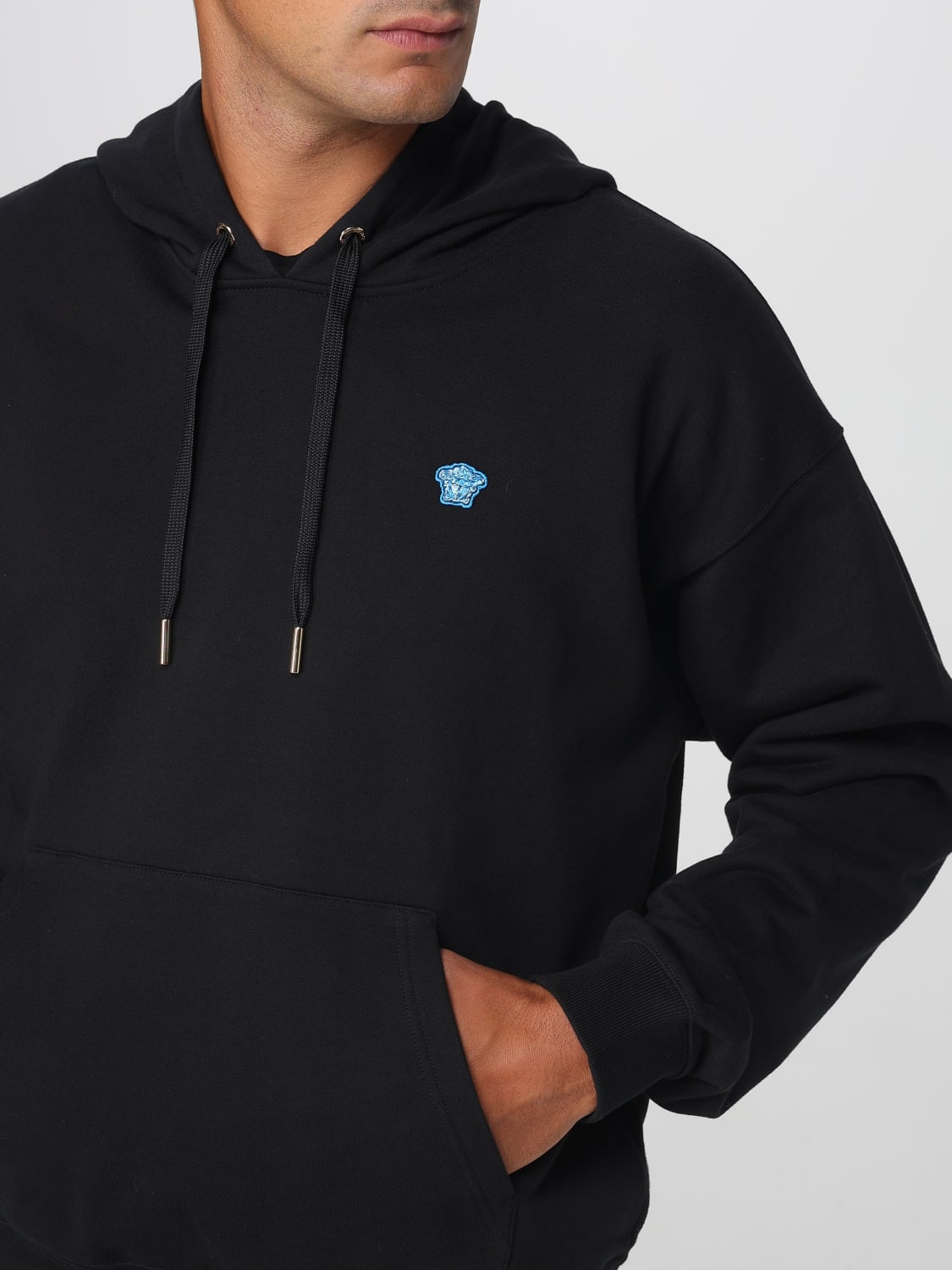 VERSACE SWEATSHIRT: Sweatshirt men Versace, Black - Img 5