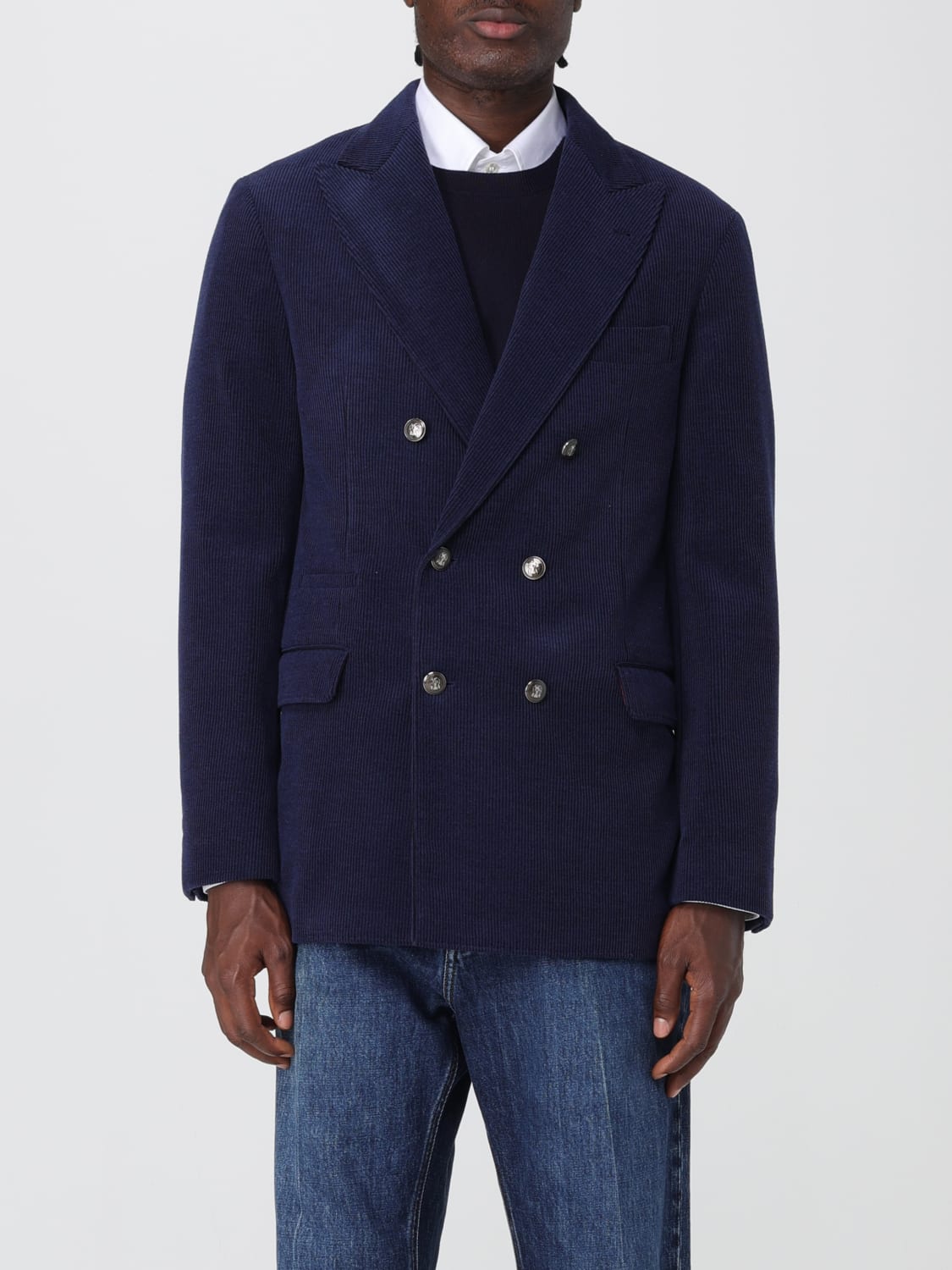 BRUNELLO CUCINELLI JACKE: Blazer herren Brunello Cucinelli, Blau - Img 1