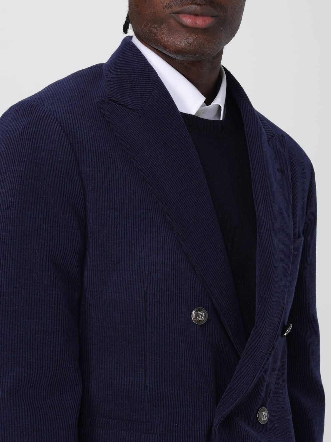 BRUNELLO CUCINELLI JACKE: Blazer herren Brunello Cucinelli, Blau - Img 5