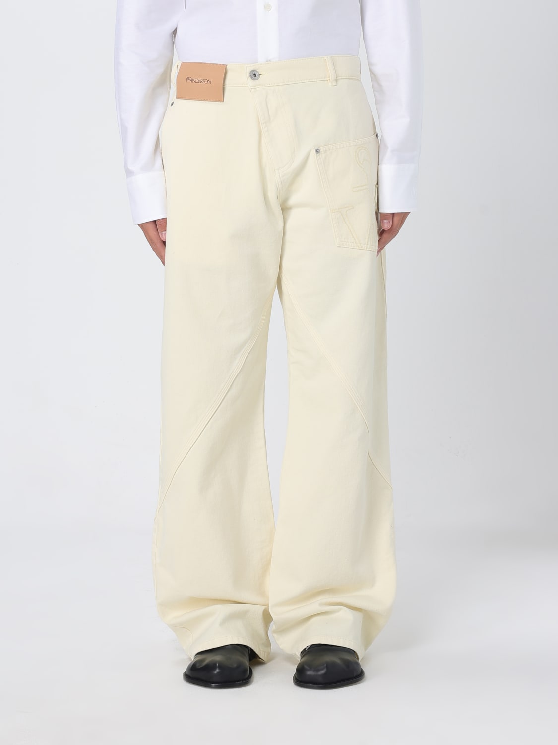 JW ANDERSON JEANS: Pants men Jw Anderson, Yellow - Img 1