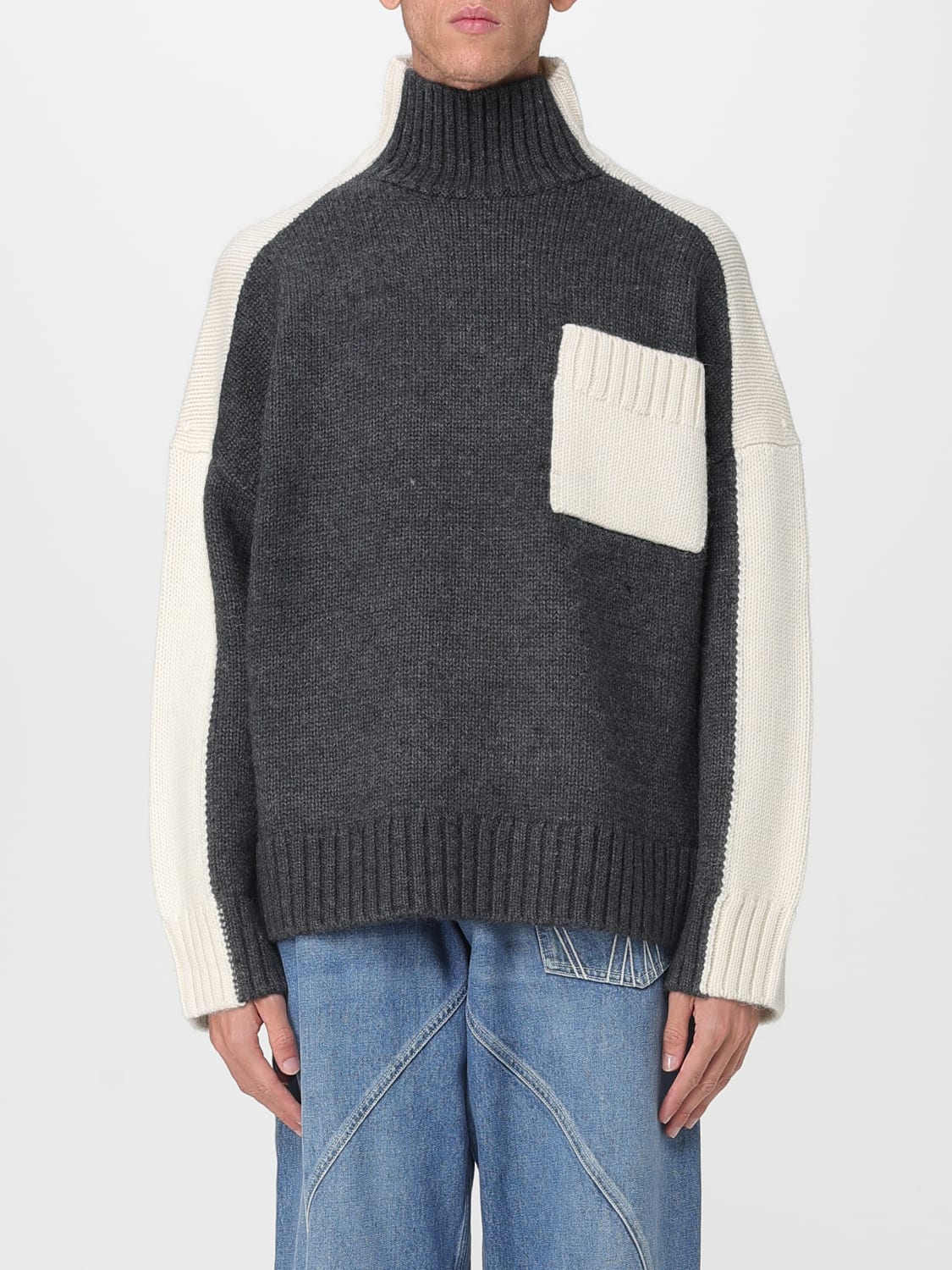 JW ANDERSON SWEATER: Cardigan men Jw Anderson, Grey - Img 1