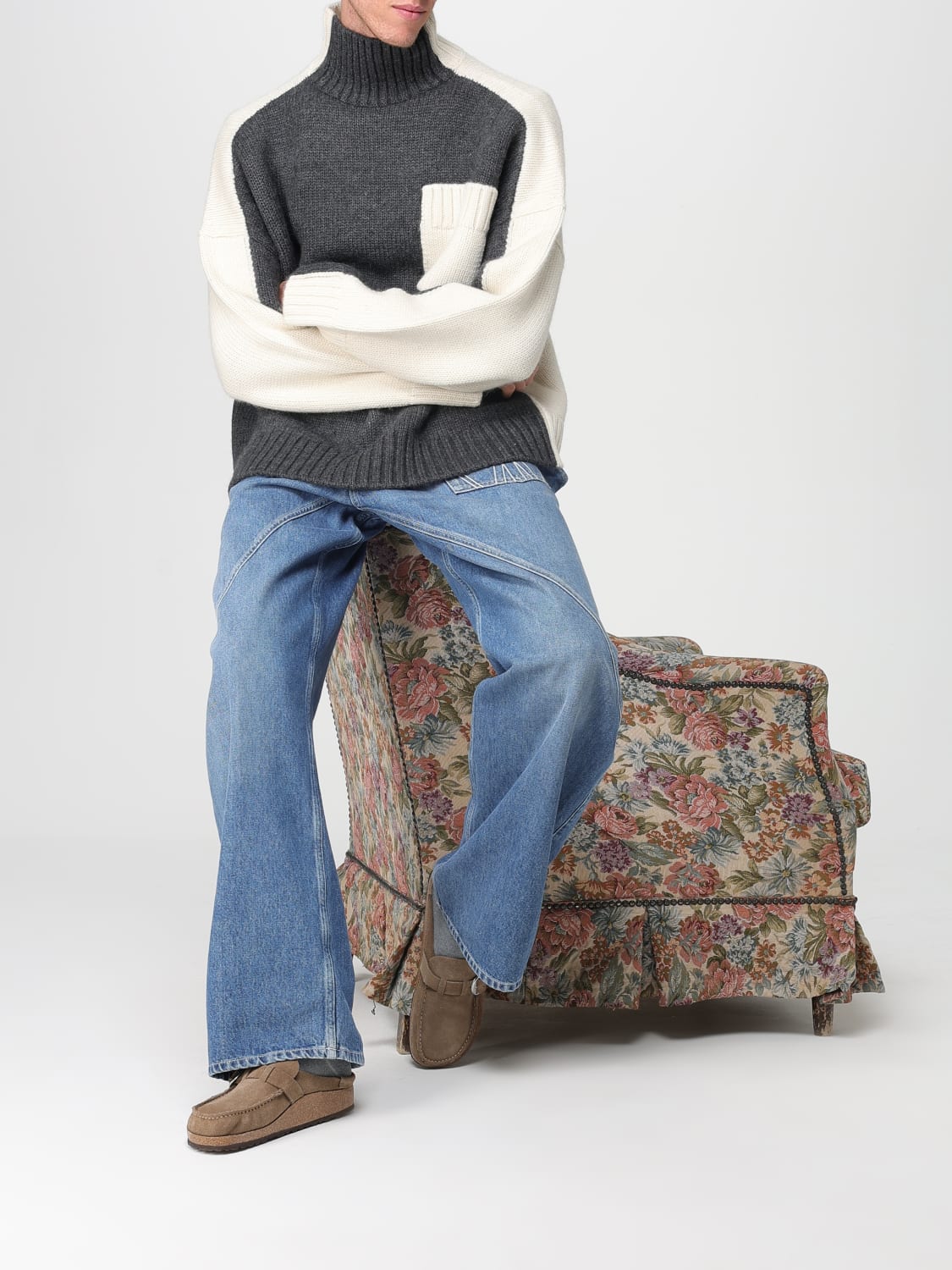 JW ANDERSON SWEATER: Cardigan men Jw Anderson, Grey - Img 2