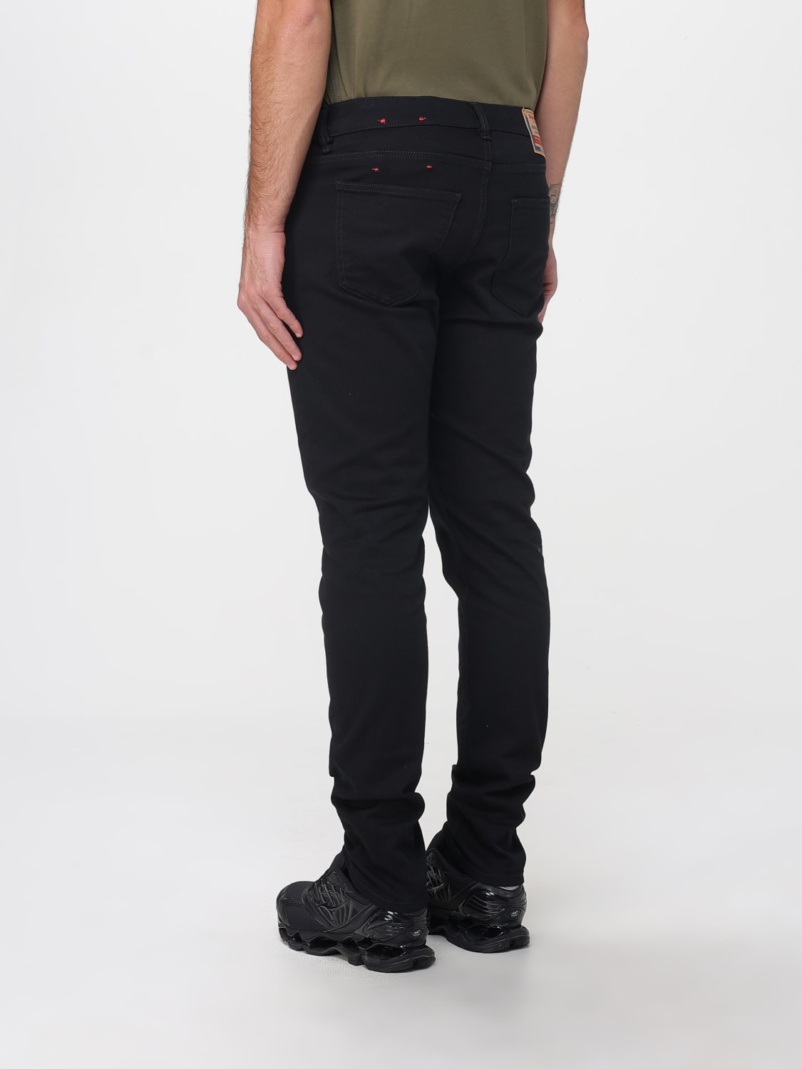 DIESEL JEANS: Jeans D-Strukt slim fit Diesel in denim , Grigio - Img 2