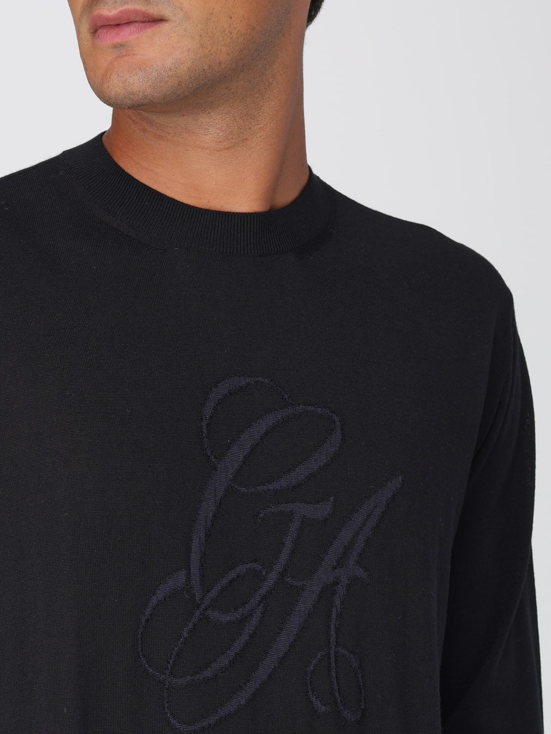 GIORGIO ARMANI SWEATER: Sweater men Giorgio Armani, Black - Img 5