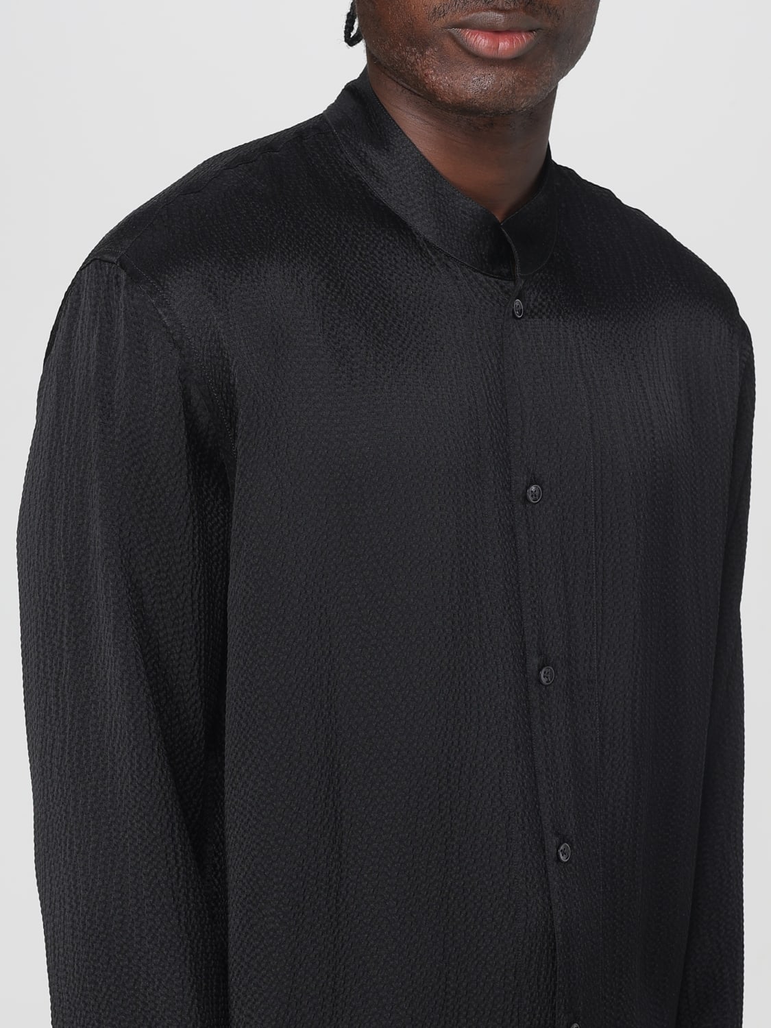 GIORGIO ARMANI SHIRT: Shirt men Giorgio Armani, Black - Img 5