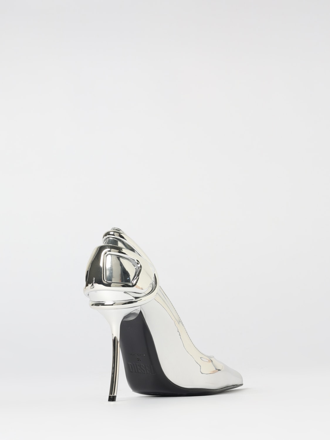 DIESEL PUMP: Pumps woman Diesel, Silver - Img 3