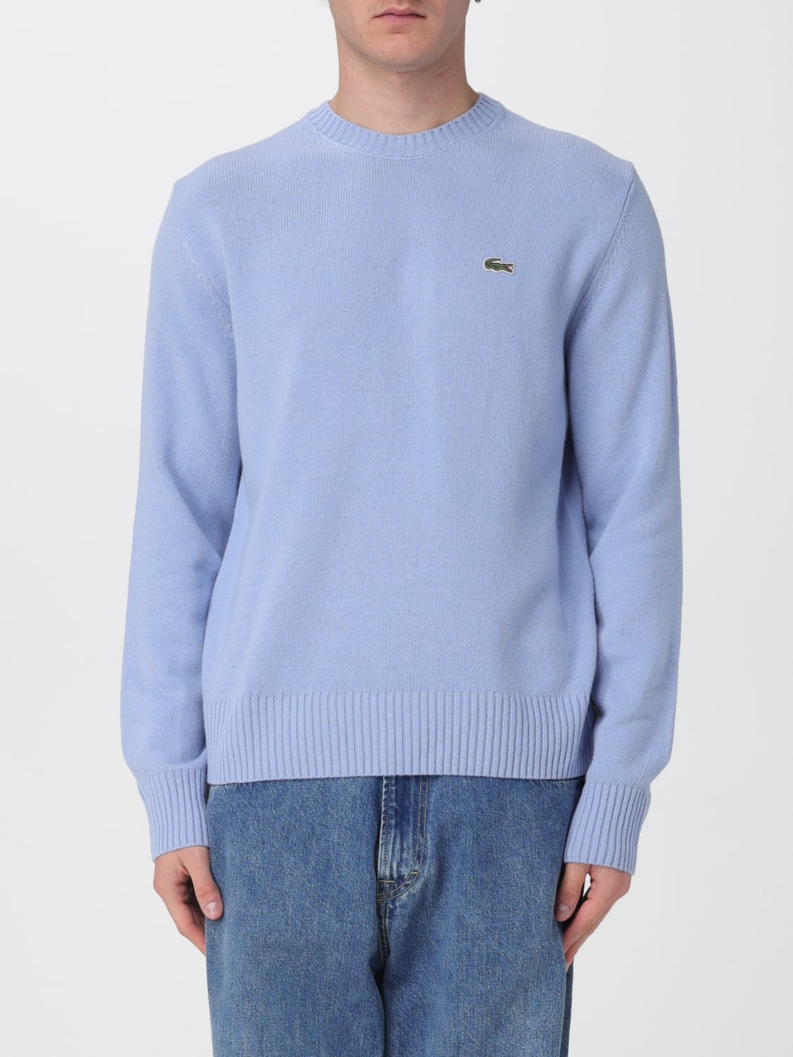 LACOSTE SWEATER: Sweater men Lacoste, Sky Blue - Img 1