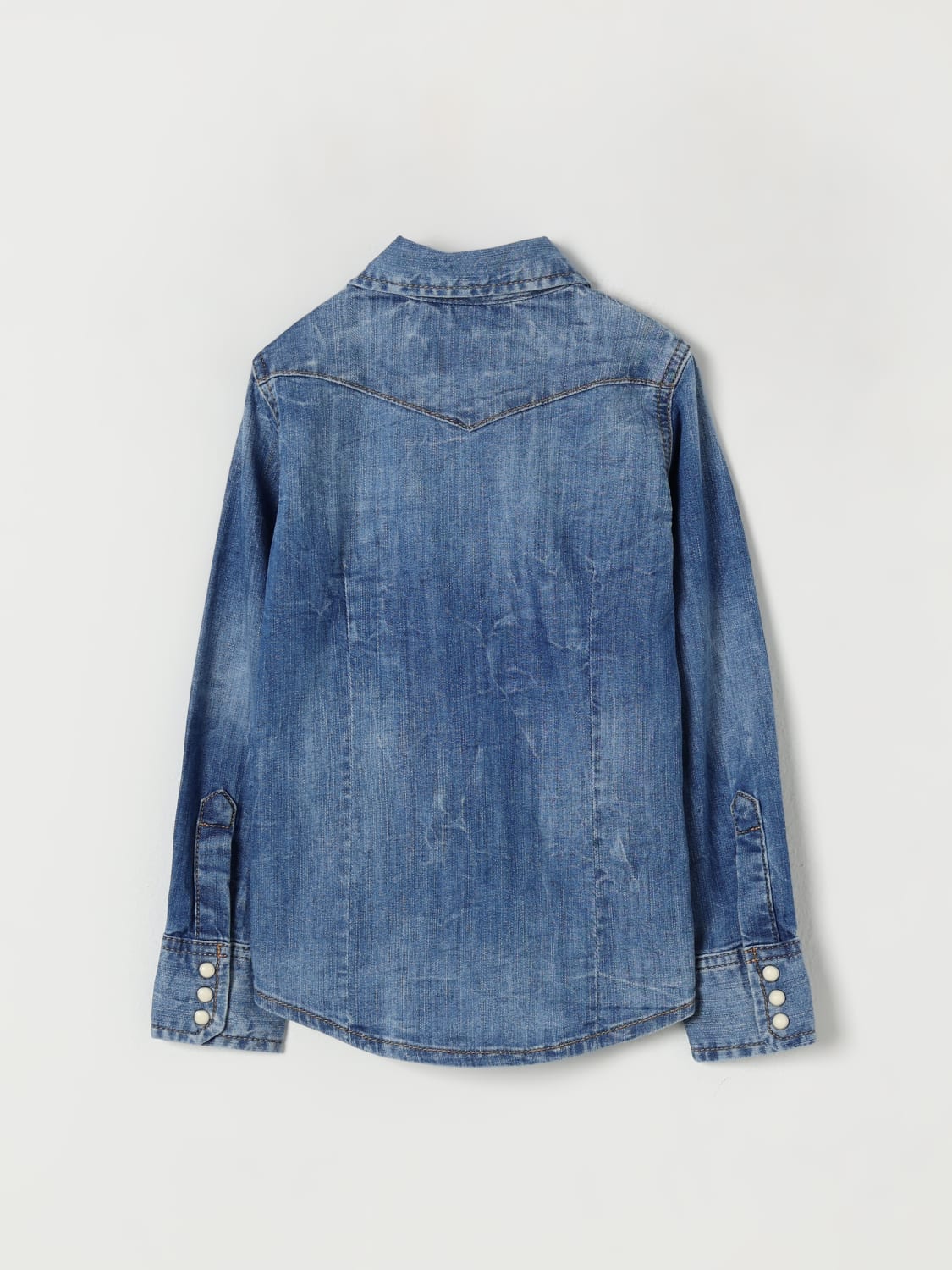DSQUARED2 CAMISA: Camisa niños Dsquared2, Denim - Img 2