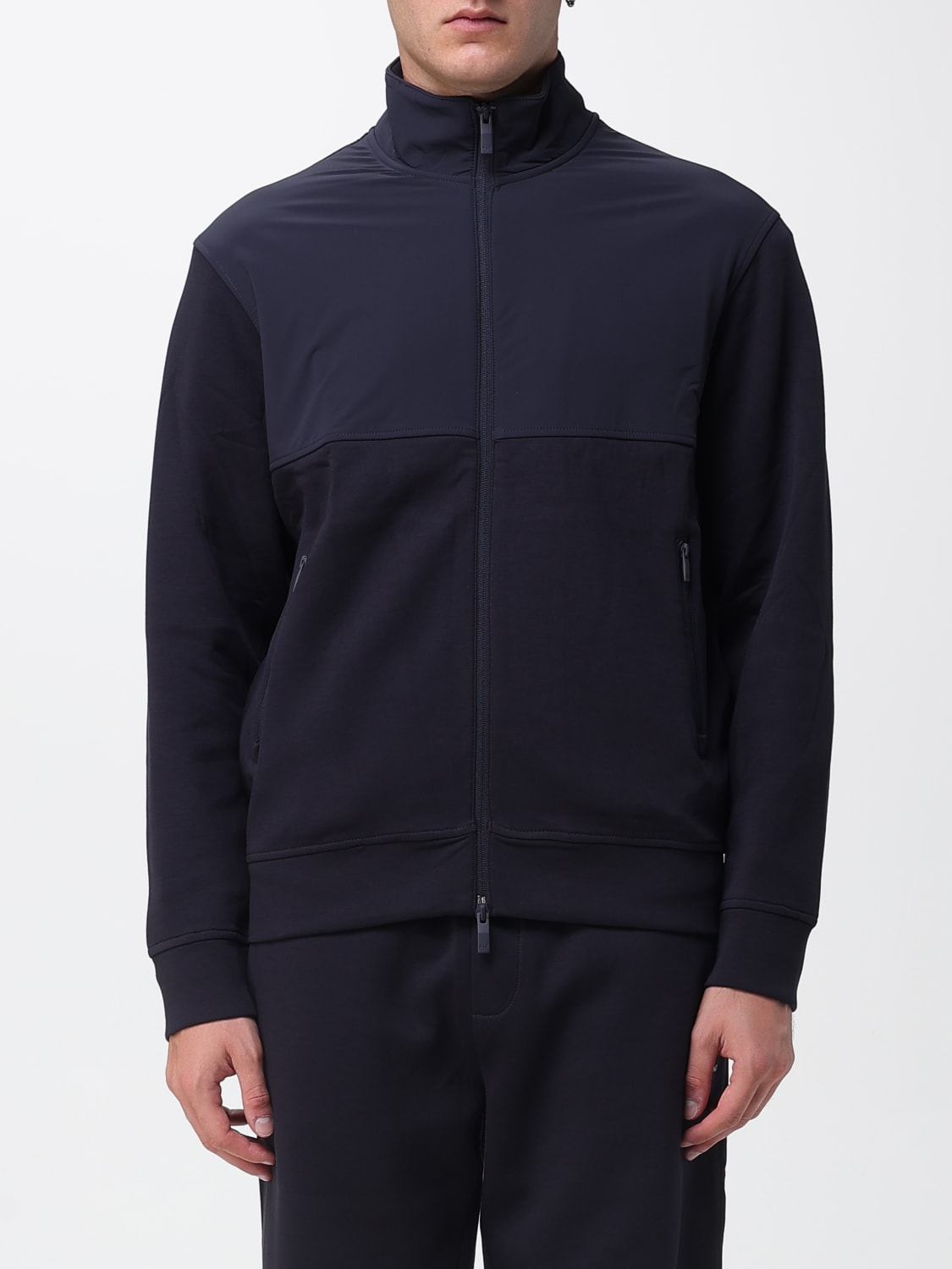 ARMANI EXCHANGE 스웨트셔츠: 스웨트셔츠 남성 Armani Exchange, 블루 - Img 1