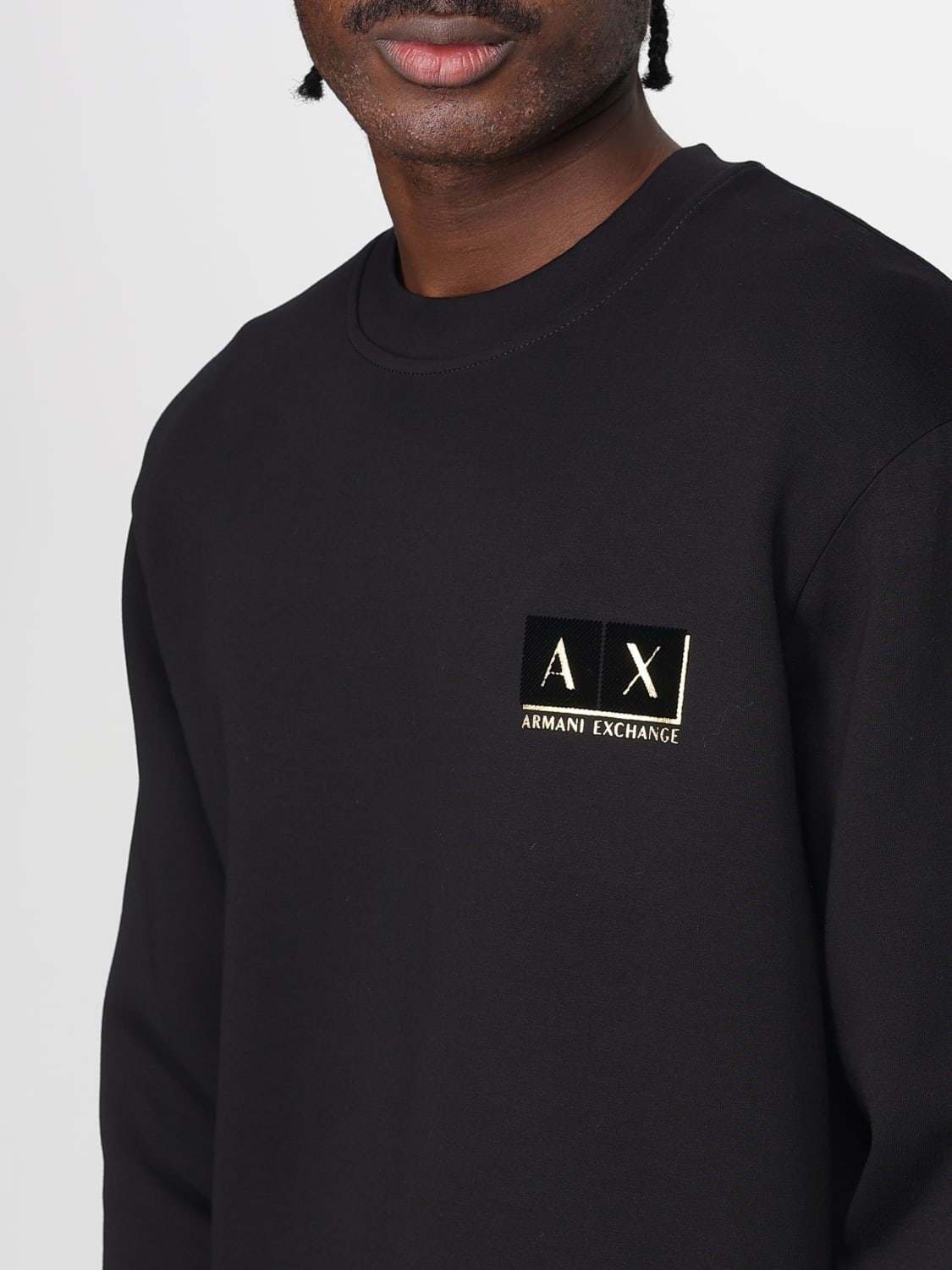 ARMANI EXCHANGE SWEATSHIRT: Sweatshirt men Armani Exchange, Black 1 - Img 3