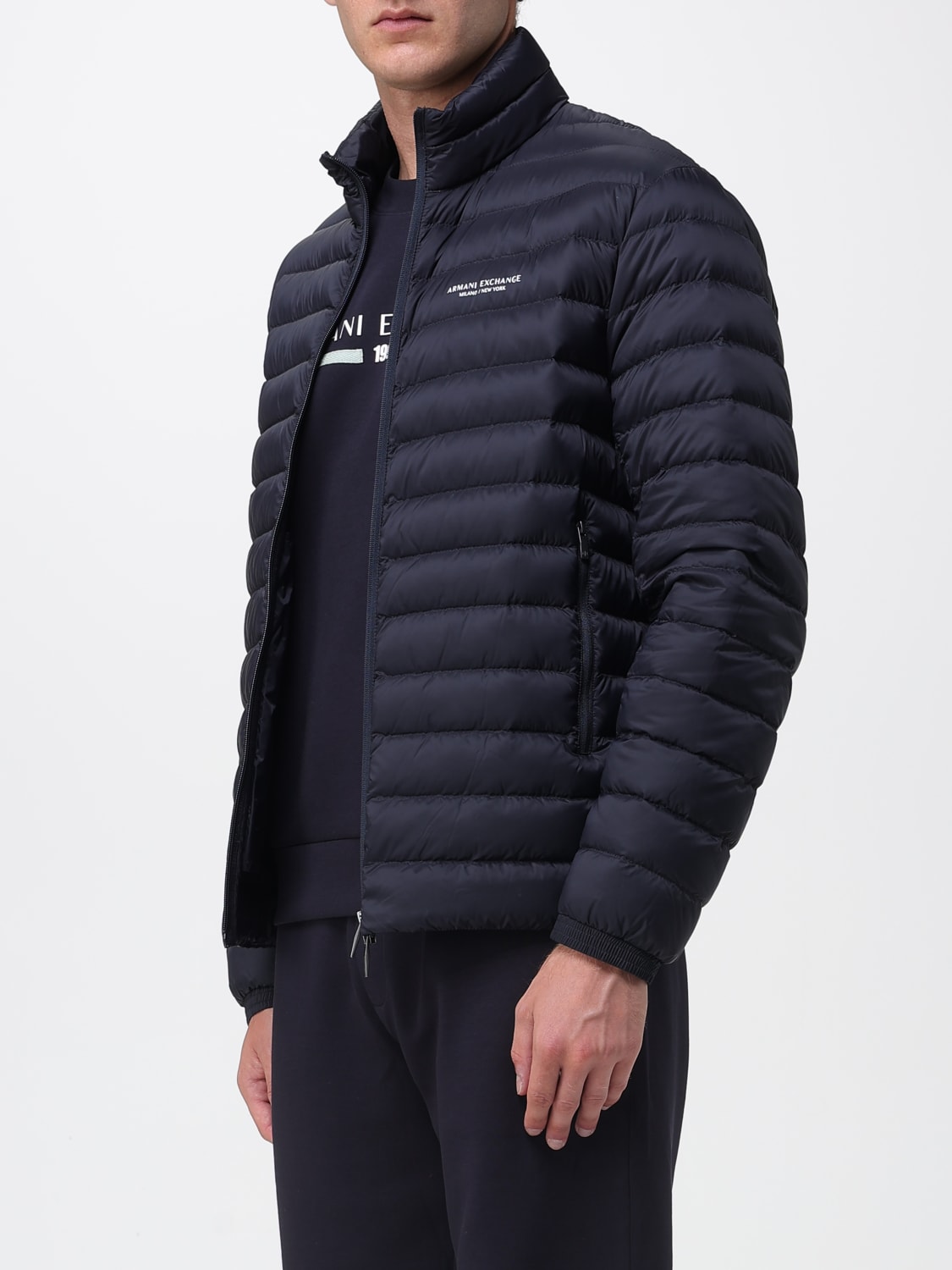 ARMANI EXCHANGE 外套: 大衣 男士 Armani Exchange, 蓝色 - Img 3