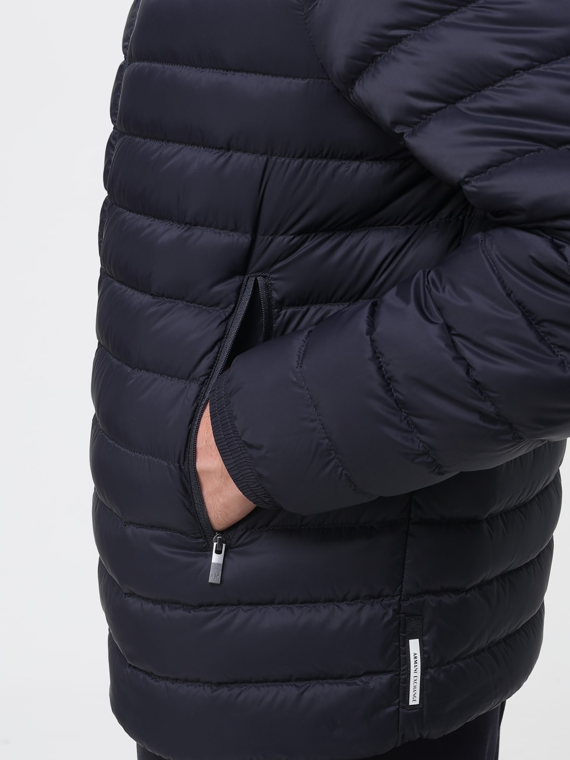 ARMANI EXCHANGE 外套: 大衣 男士 Armani Exchange, 蓝色 - Img 4