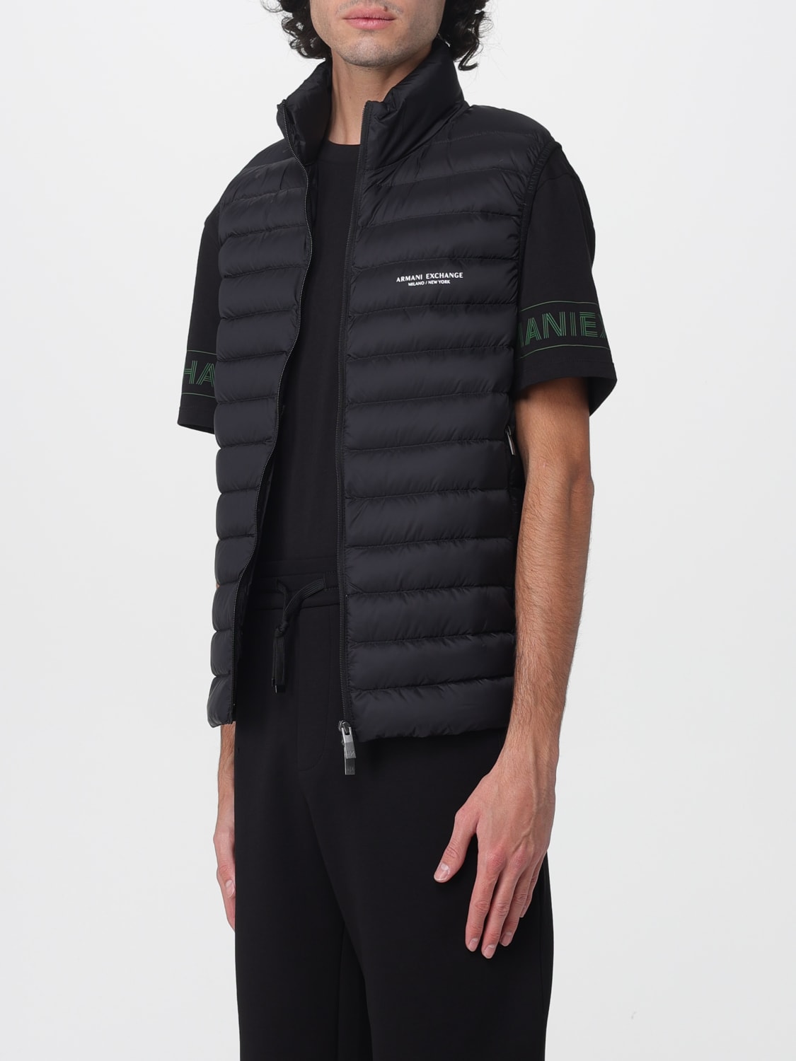 ARMANI EXCHANGE SUIT VEST: Coat men Armani Exchange, Black - Img 3