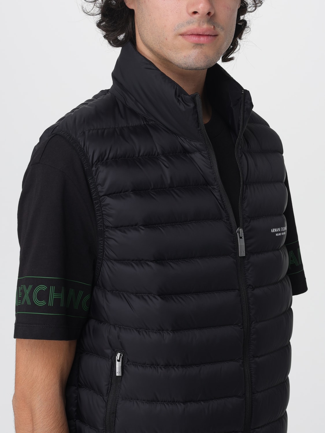 ARMANI EXCHANGE SUIT VEST: Coat men Armani Exchange, Black - Img 4