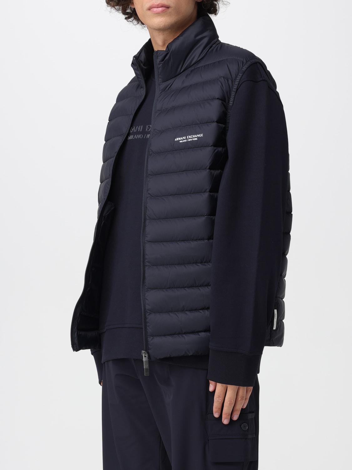 ARMANI EXCHANGE SUIT VEST: Coat men Armani Exchange, Blue - Img 3