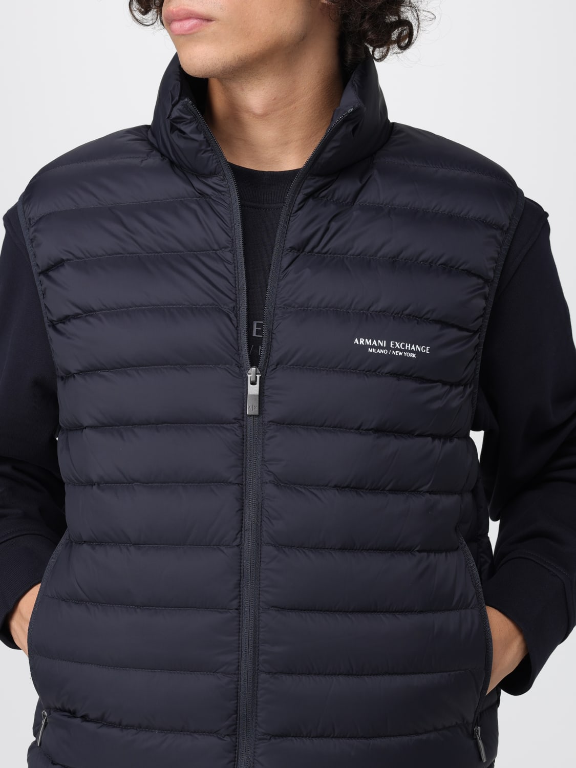 ARMANI EXCHANGE SUIT VEST: Coat men Armani Exchange, Blue - Img 4