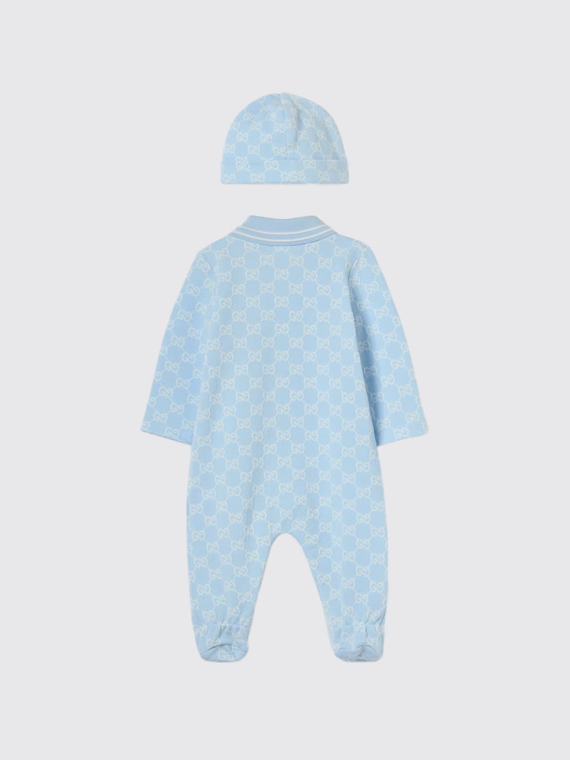 GUCCI BABY-OVERALL: Kombinationen kinder Gucci, Hellblau - Img 2